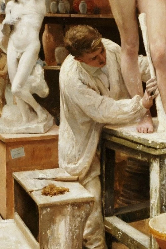 Calco dal vivo - Museo d'arte di Goteborg, dettaglio